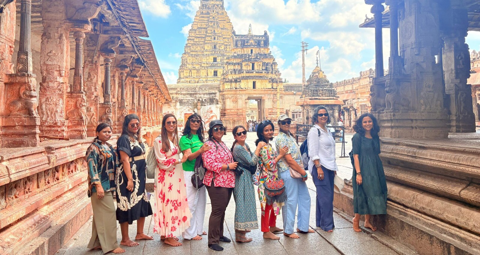 Group tour travellers